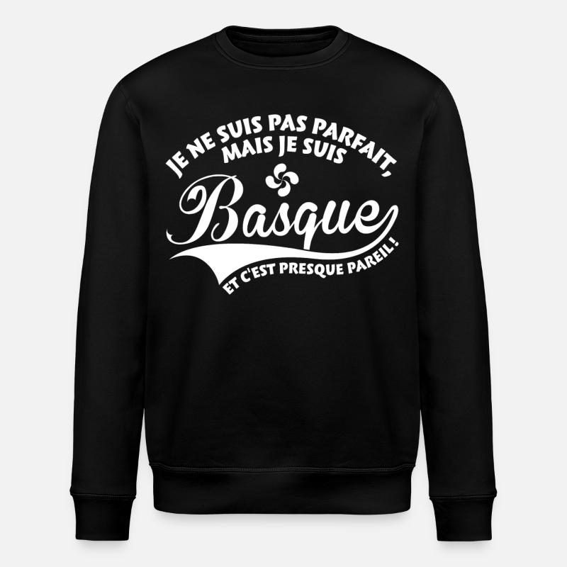 Parfait Basque - Sweat bio ROLLER Stanley/Stella Unisexe - noir