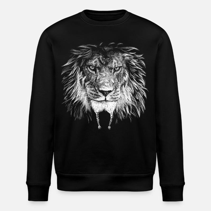 Lion Biker - Sweat bio ROLLER Stanley/Stella Unisexe - noir