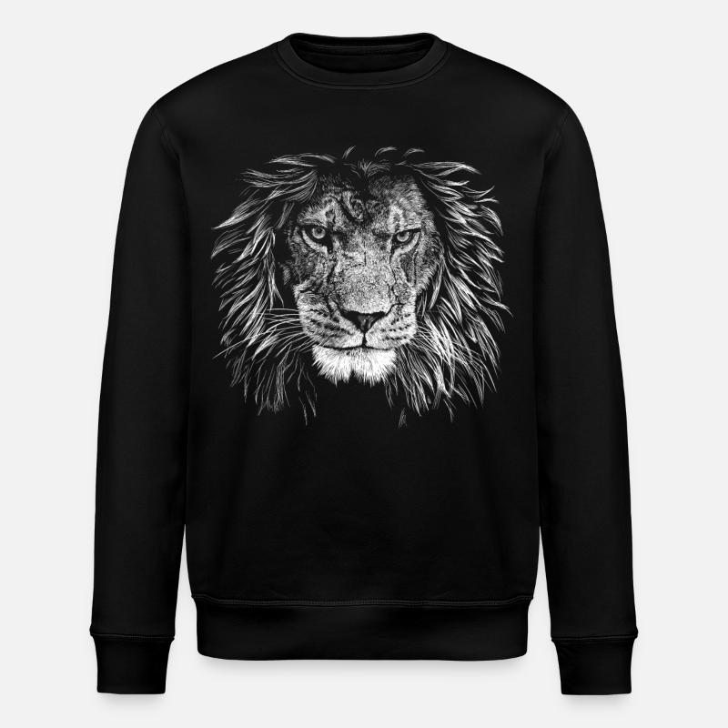 Löwe - Stanley/Stella Unisex Bio-Sweatshirt ROLLER - Schwarz