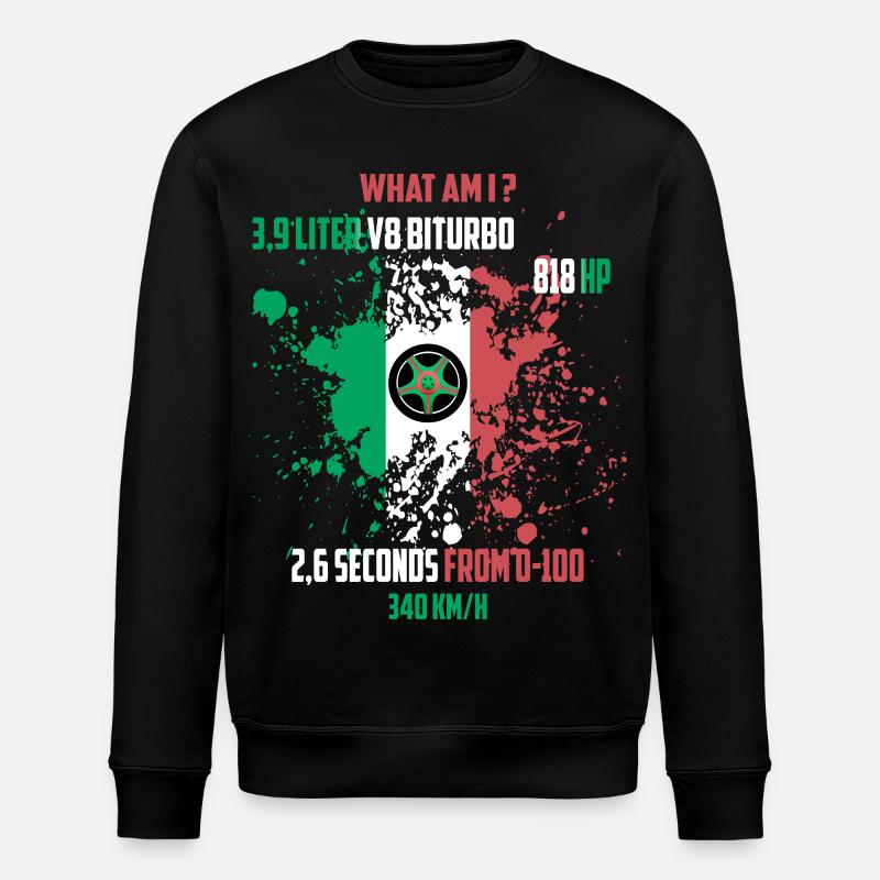 Pilote de course - Sweat bio ROLLER Stanley/Stella Unisexe - noir