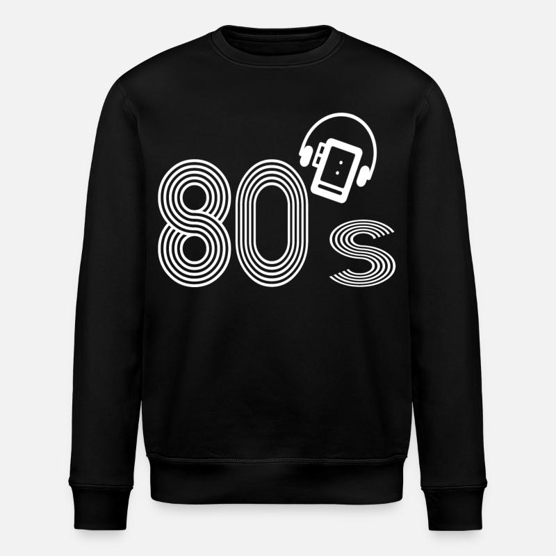 Die 80er Jahre - Stanley/Stella Unisex Bio-Sweatshirt ROLLER - Schwarz