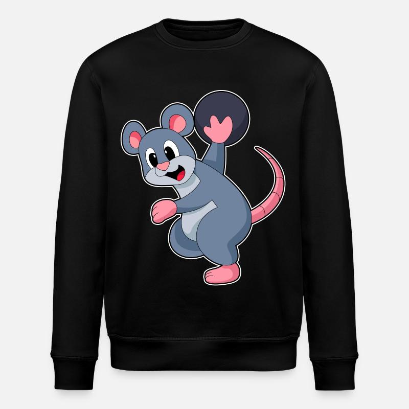 Boule de bowling rat - Sweat bio ROLLER Stanley/Stella Unisexe - noir
