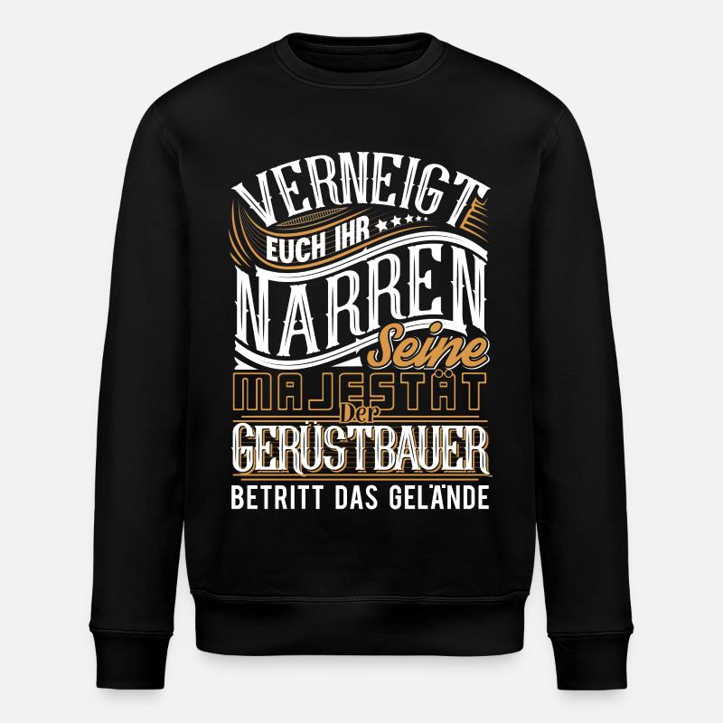 Gerüstbauer - Stanley/Stella Unisex Bio-Sweatshirt ROLLER - Schwarz