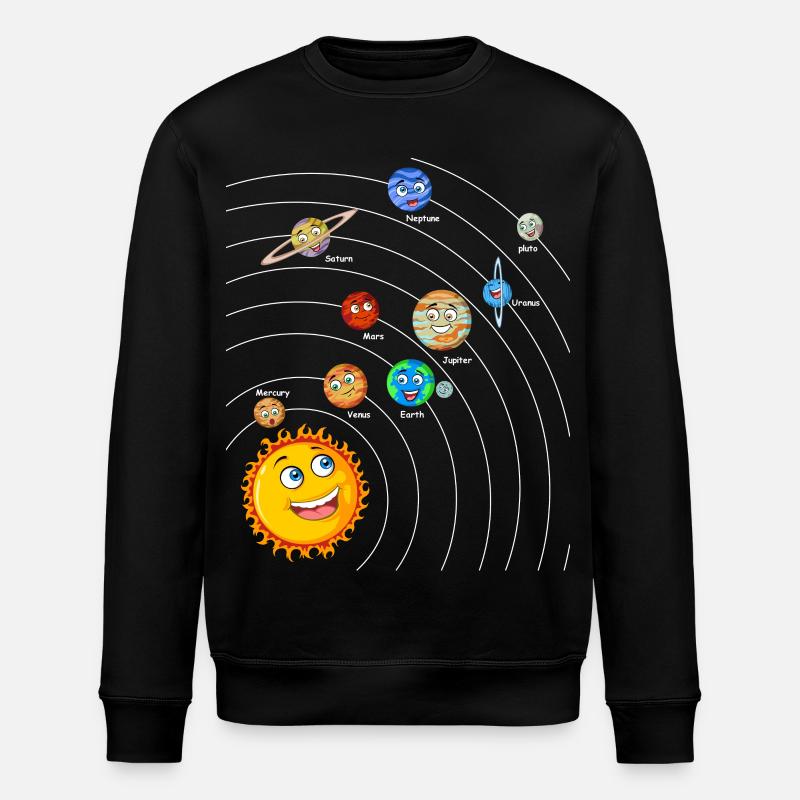 Solar system - Stanley/Stella ROLLER Unisex Organic Sweatshirt - black