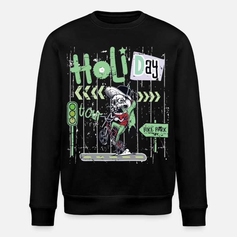 Fahrrad Park Tour - Stanley/Stella Unisex Bio-Sweatshirt ROLLER - Schwarz