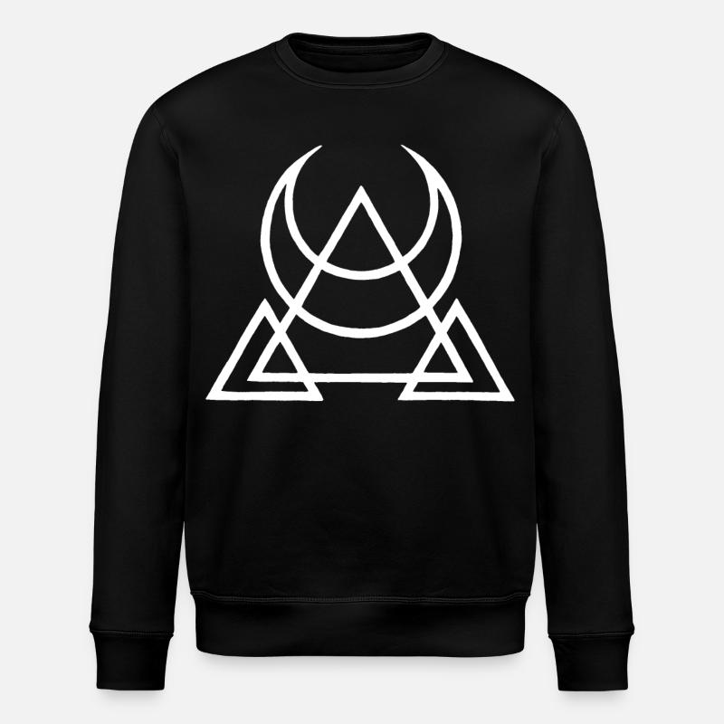 symbole blanc des pyramides égyptiennes - Sweat bio ROLLER Stanley/Stella Unisexe - noir