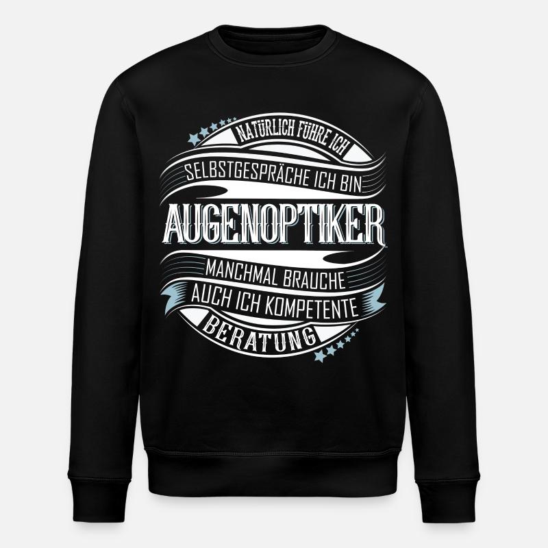 Augenoptiker - Stanley/Stella Unisex Bio-Sweatshirt ROLLER - Schwarz