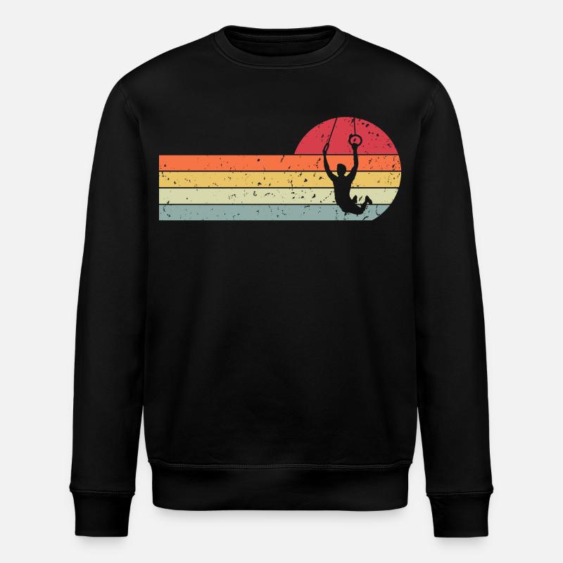 Turnen Ringe - Stanley/Stella Unisex Bio-Sweatshirt ROLLER - Schwarz