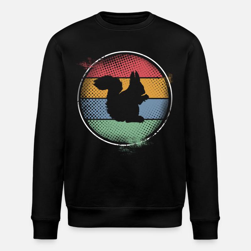 Squirrel - Stanley/Stella ROLLER Unisex Organic Sweatshirt - black