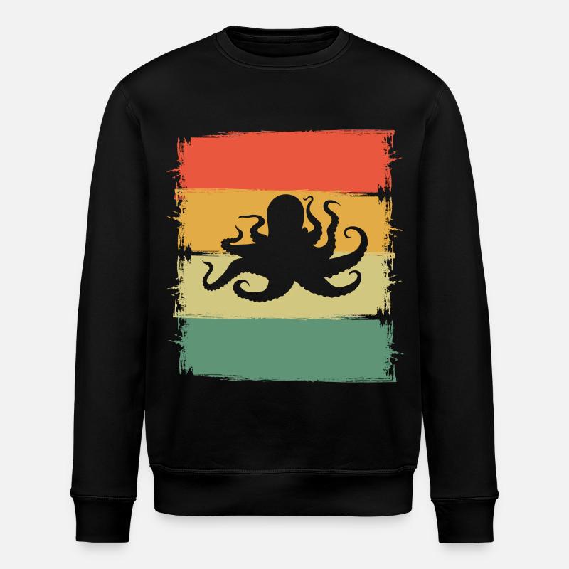Octopus Octopus Octopus Octopus - Stanley/Stella ROLLER Unisex Organic Sweatshirt - black