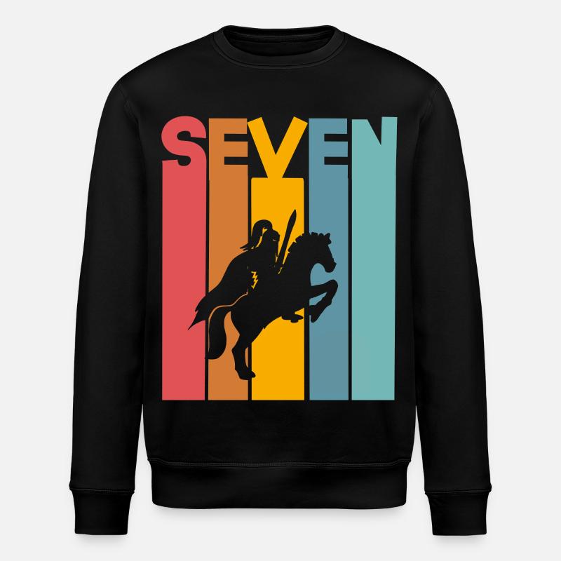 7 ans chevalier anniversaire d’enfant - Sweat bio ROLLER Stanley/Stella Unisexe - noir
