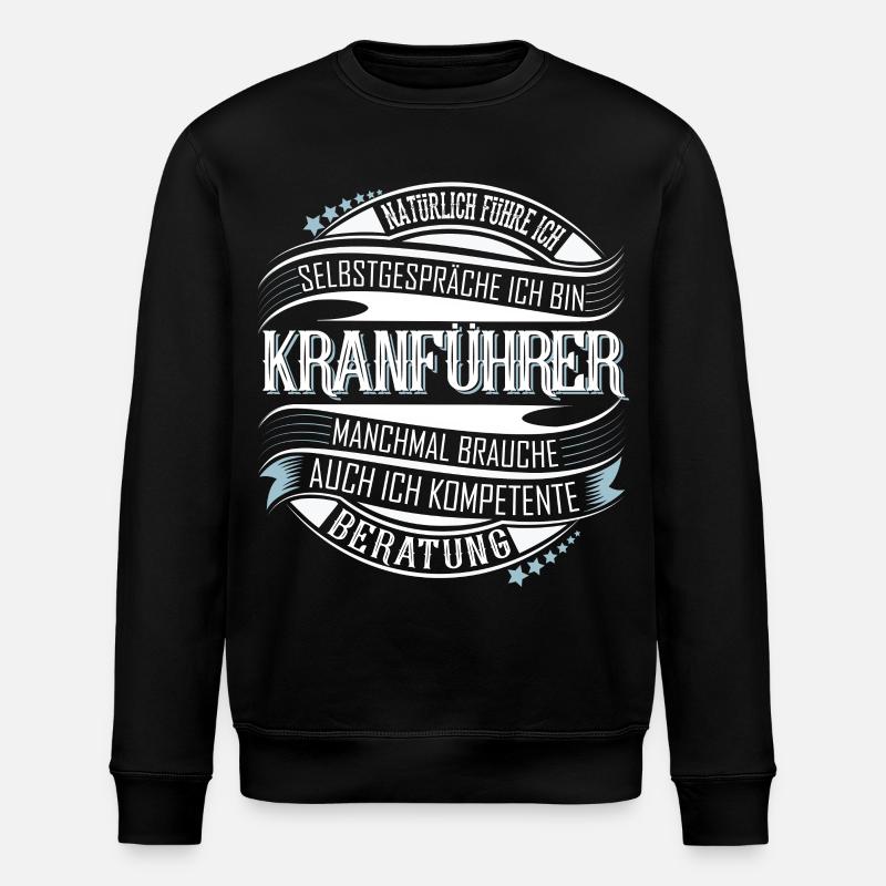 Kranführer - Stanley/Stella Unisex Bio-Sweatshirt ROLLER - Schwarz