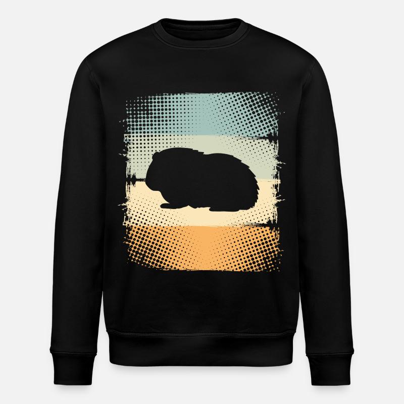 Meerschweinchen - Stanley/Stella Unisex Bio-Sweatshirt ROLLER - Schwarz