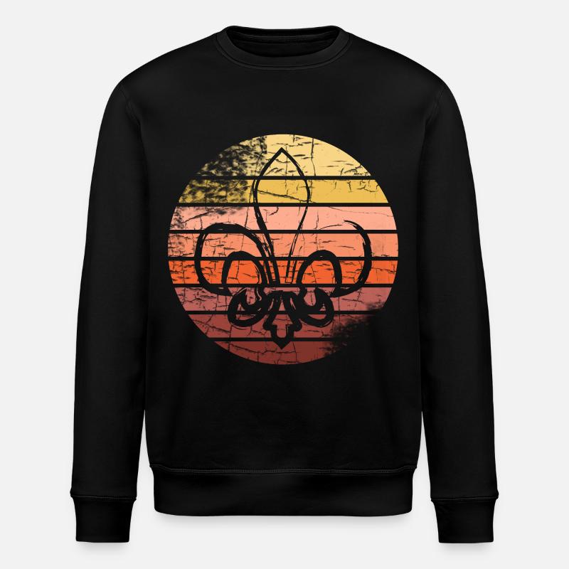 Pfadfinder Gruppe Pfadfinderlager - Stanley/Stella Unisex Bio-Sweatshirt ROLLER - Schwarz