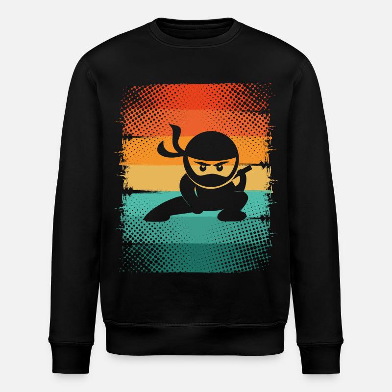 Ninja - Stanley/Stella Unisex Bio-Sweatshirt ROLLER - Schwarz
