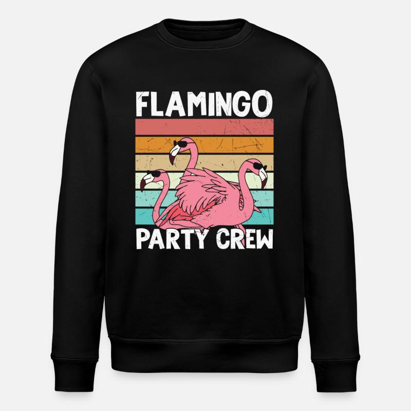 Flamingo Anniversaire Flamingo Party Crew - Sweat bio ROLLER Stanley/Stella Unisexe - noir