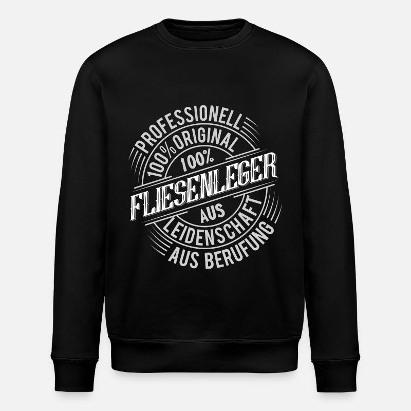 Fliesenleger - Stanley/Stella Unisex Bio-Sweatshirt ROLLER - Schwarz