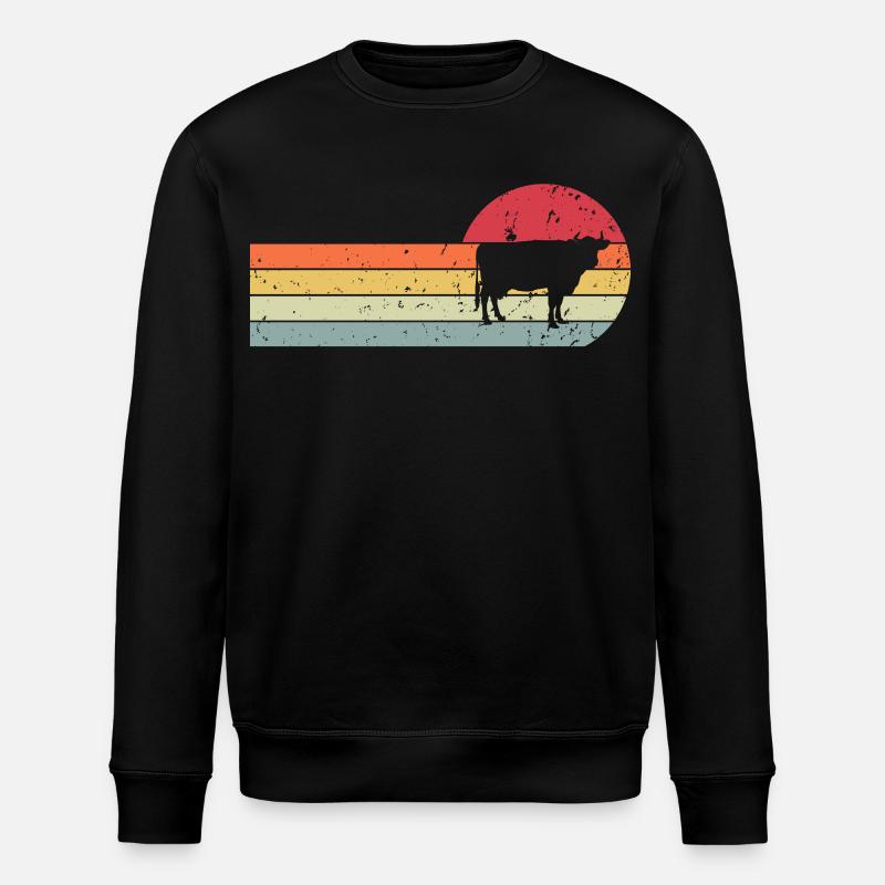 Vache - Sweat bio ROLLER Stanley/Stella Unisexe - noir