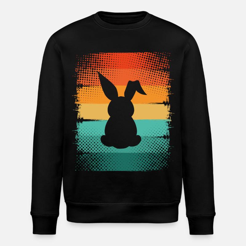 Hase - Stanley/Stella Unisex Bio-Sweatshirt ROLLER - Schwarz