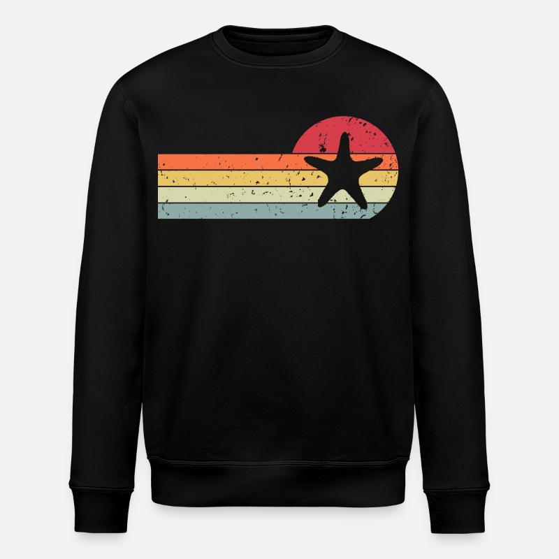 Étoile de mer - Sweat bio ROLLER Stanley/Stella Unisexe - noir