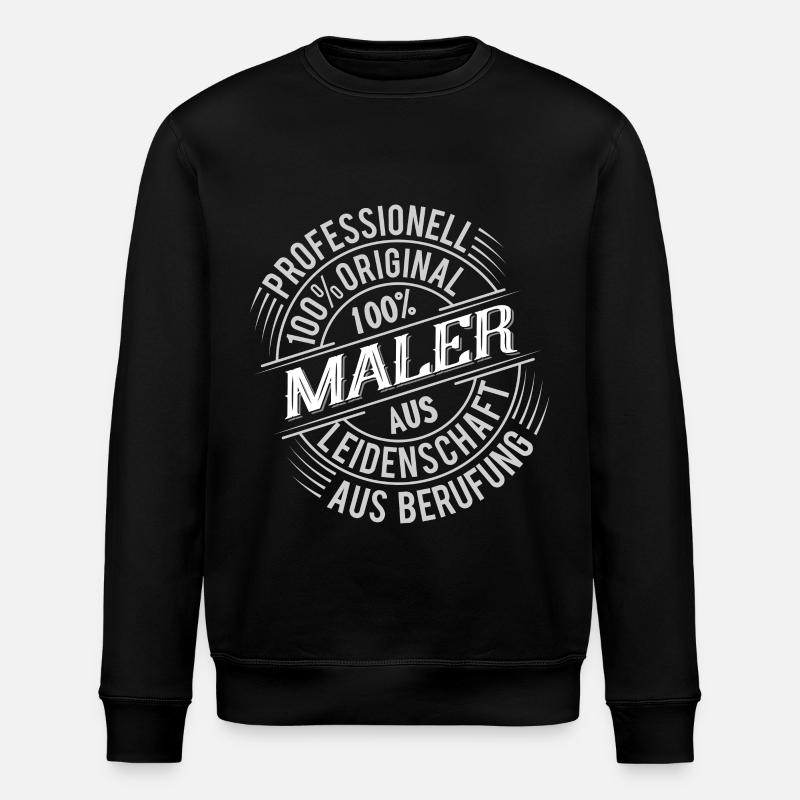 Maler - Stanley/Stella Unisex Bio-Sweatshirt ROLLER - Schwarz