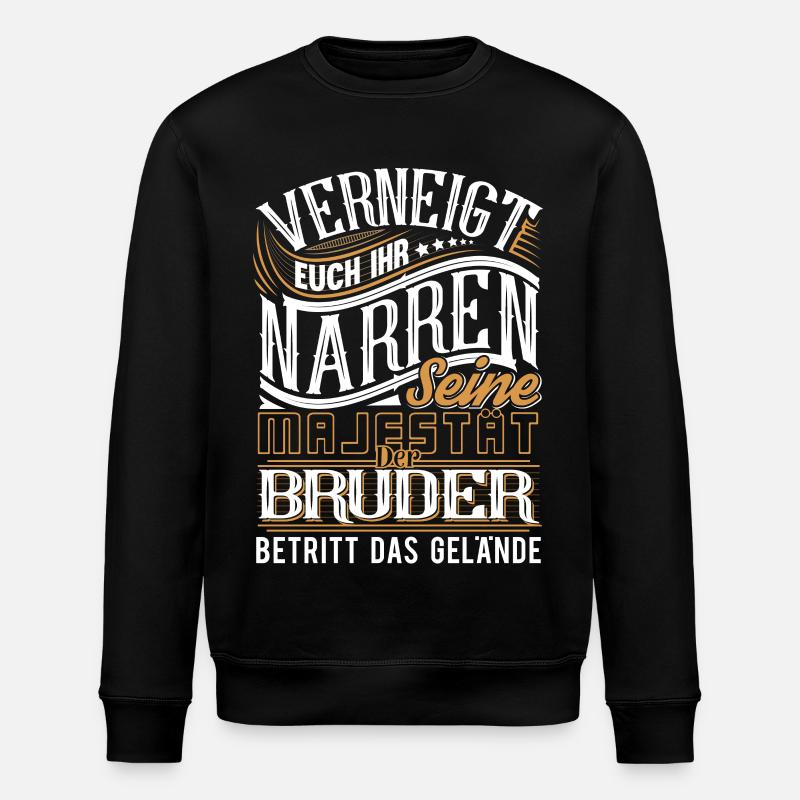 Bruder - Stanley/Stella Unisex Bio-Sweatshirt ROLLER - Schwarz