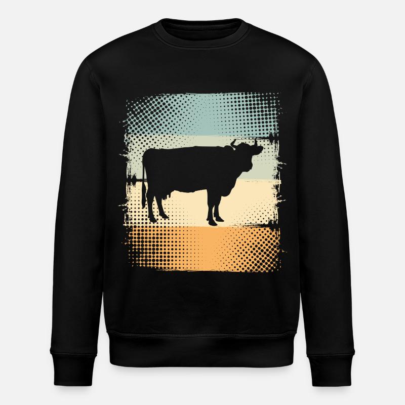 Kuh - Stanley/Stella Unisex Bio-Sweatshirt ROLLER - Schwarz