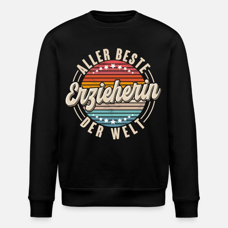 Erzieherin - Stanley/Stella Unisex Bio-Sweatshirt ROLLER - Schwarz