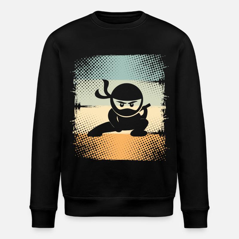 Ninja - Stanley/Stella Unisex Bio-Sweatshirt ROLLER - Schwarz