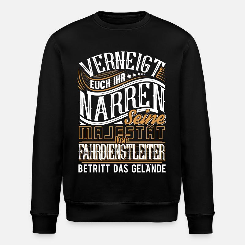 Fahrdienstleiter - Stanley/Stella Unisex Bio-Sweatshirt ROLLER - Schwarz
