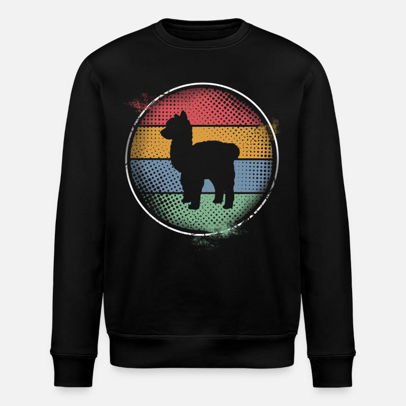 Alpaka - Stanley/Stella Unisex Bio-Sweatshirt ROLLER - Schwarz