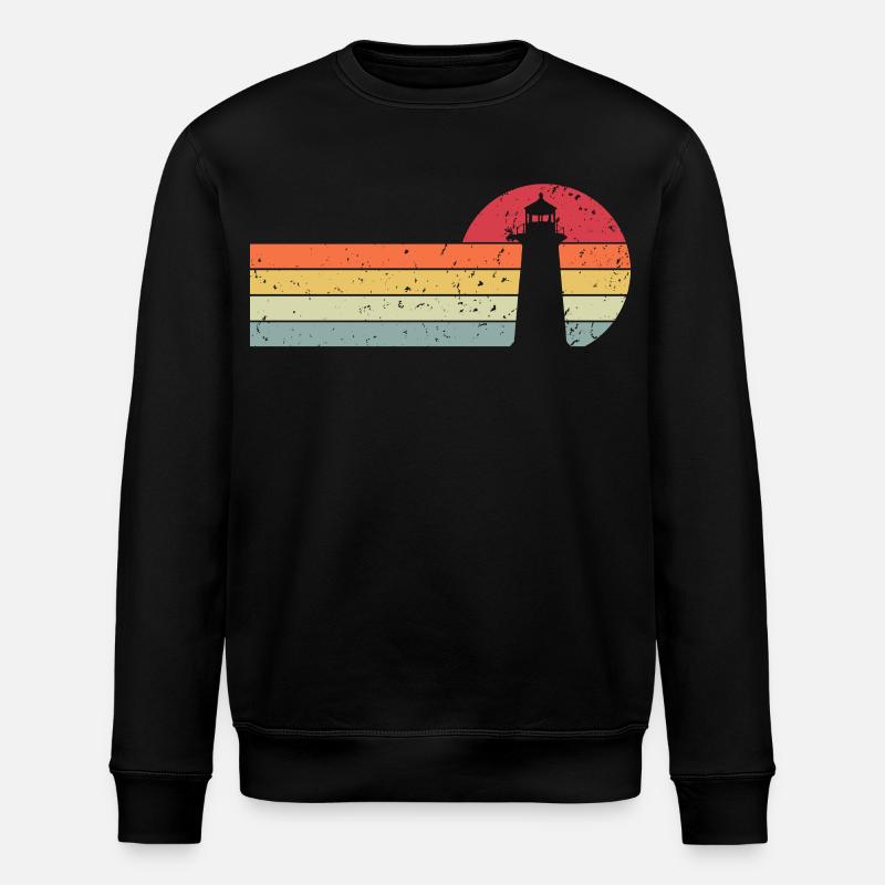 Lighthouse - Stanley/Stella ROLLER Unisex Organic Sweatshirt - black