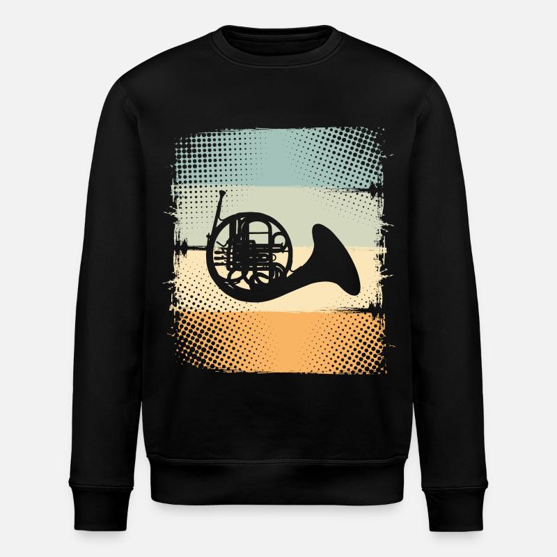 Waldhorn - Stanley/Stella Unisex Bio-Sweatshirt ROLLER - Schwarz