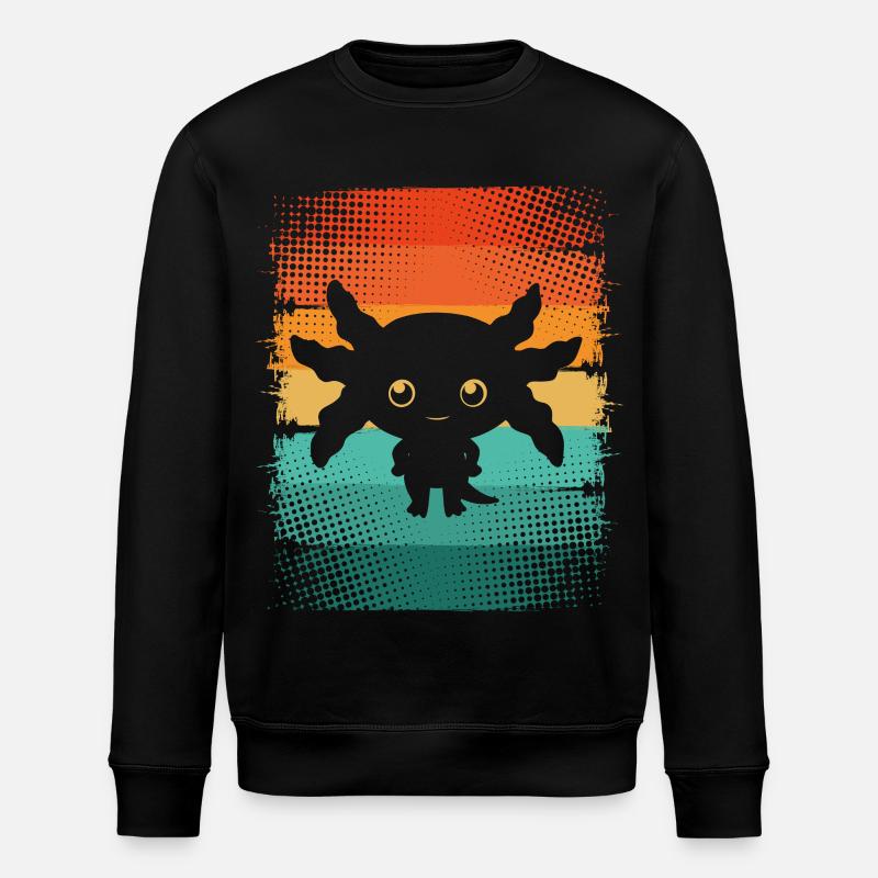 Axolotl - Stanley/Stella Unisex Bio-Sweatshirt ROLLER - Schwarz