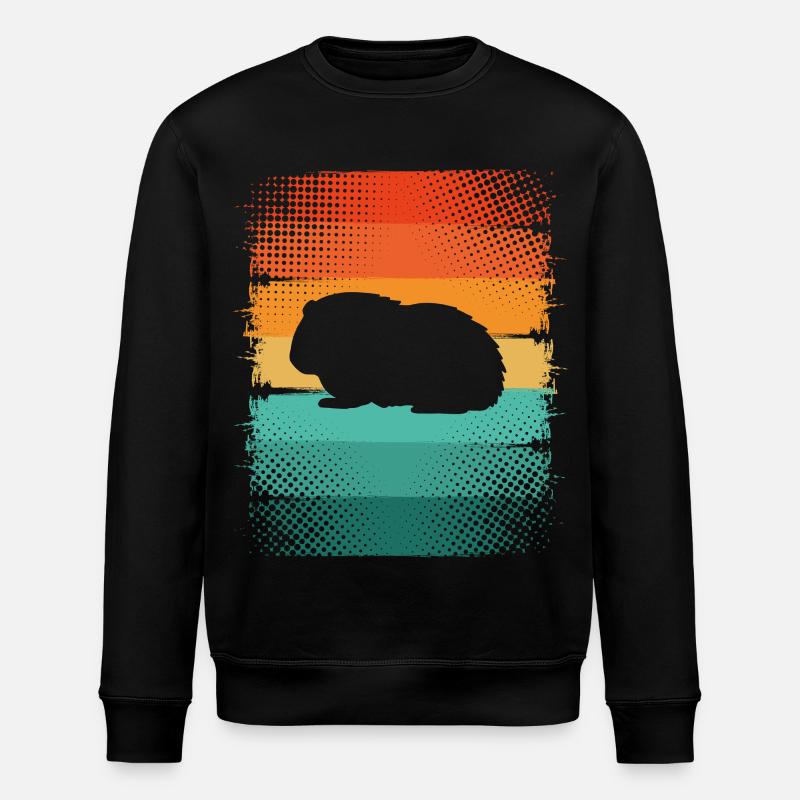 Meerschweinchen - Stanley/Stella Unisex Bio-Sweatshirt ROLLER - Schwarz