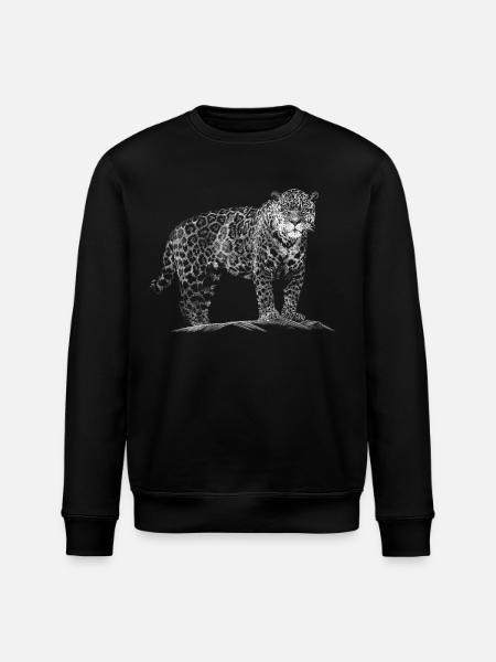 Leopard - Stanley/Stella ROLLER Unisex Organic Sweatshirt - black