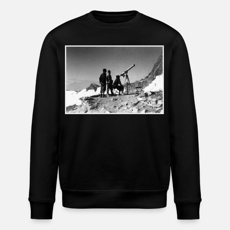 Trois hommes et un télescope - Sweat bio ROLLER Stanley/Stella Unisexe - noir