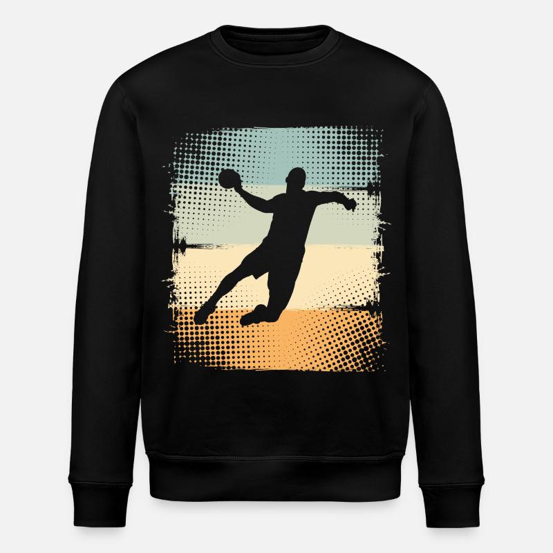 Handball - Sweat bio ROLLER Stanley/Stella Unisexe - noir