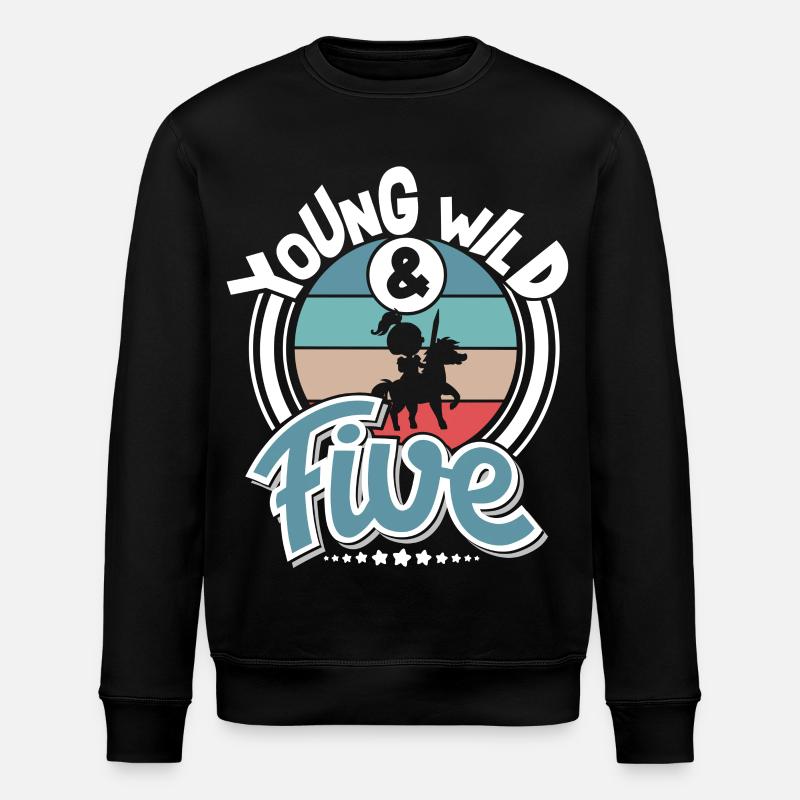 5 ans Chevalier Enfants - Sweat bio ROLLER Stanley/Stella Unisexe - noir