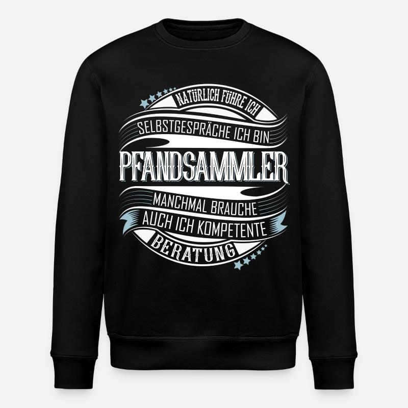 Pfandsammler - Stanley/Stella Unisex Bio-Sweatshirt ROLLER - Schwarz