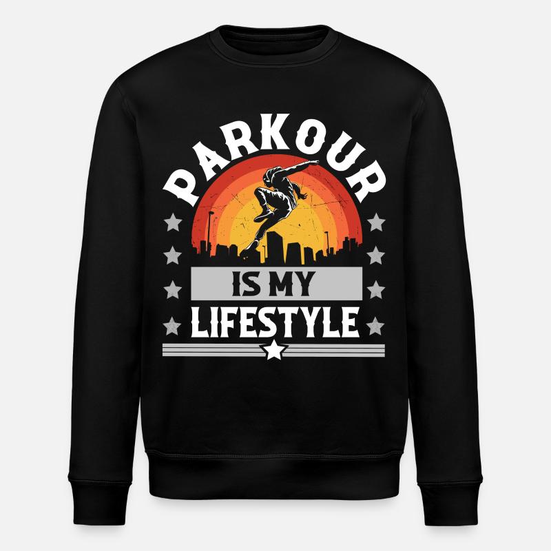 Parkour - Sweat bio ROLLER Stanley/Stella Unisexe - noir
