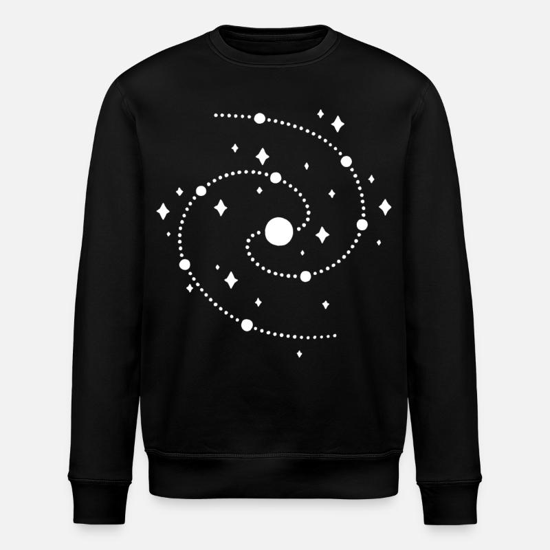 seltsame Galaxie - Stanley/Stella Unisex Bio-Sweatshirt ROLLER - Schwarz