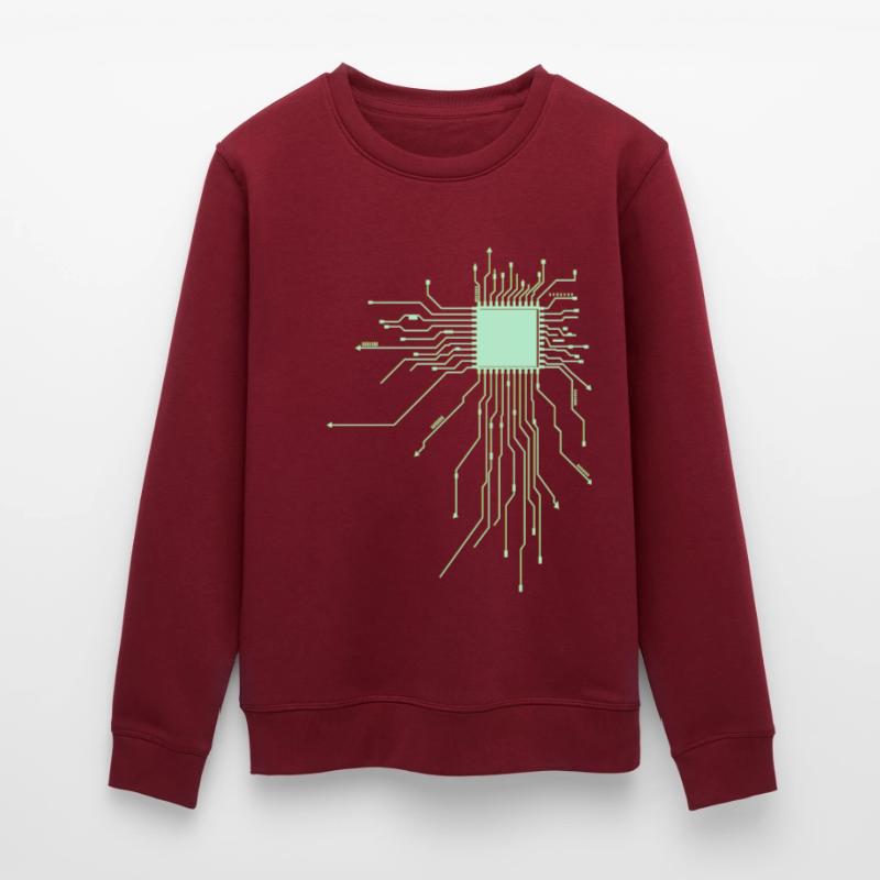 platine Core cpu Computer Nerd pc humor geek code Stanley/Stella Unisex Bio-Sweatshirt ROLLER