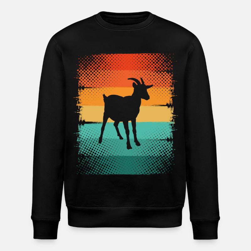 Ziege - Stanley/Stella Unisex Bio-Sweatshirt ROLLER - Schwarz