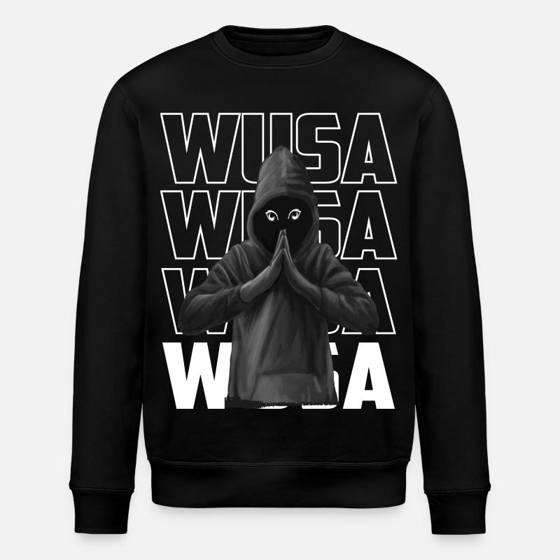 Wusa Meditation - Stanley/Stella Unisex Bio-Sweatshirt ROLLER - Schwarz