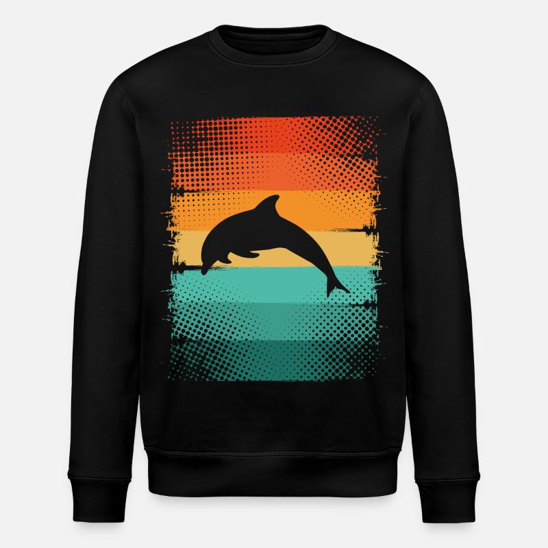 Delfin - Stanley/Stella Unisex Bio-Sweatshirt ROLLER - Schwarz