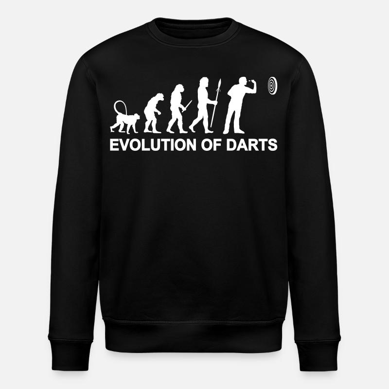 Evolution of darts - Stanley/Stella ROLLER Unisex Organic Sweatshirt - black