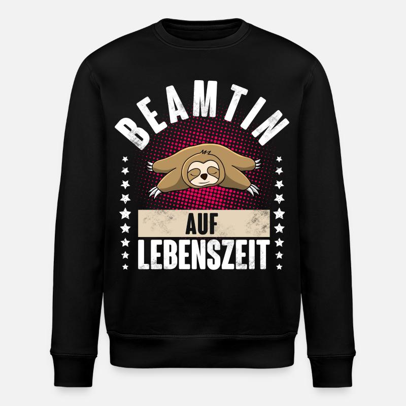 Beamtin Auf Lebenszeit - Stanley/Stella Unisex Bio-Sweatshirt ROLLER - Schwarz