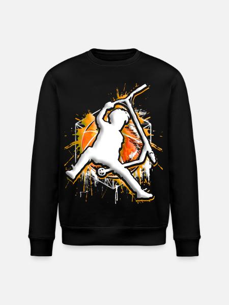 Scooter - Stuntscooter - Trottinette - Tretroller - Stanley/Stella ROLLER Unisex Organic Sweatshirt - black