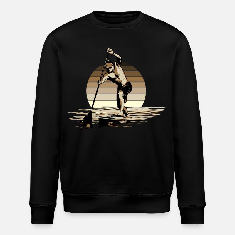Standup Paddleboarding - SUP - Stanley/Stella Unisex Bio-Sweatshirt ROLLER - Schwarz